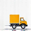 Icona di un camion o un pacco in movimento